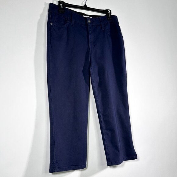 Liz Claiborne Capris Stretch Split Hem Size 8‎ - Picture 1 of 12